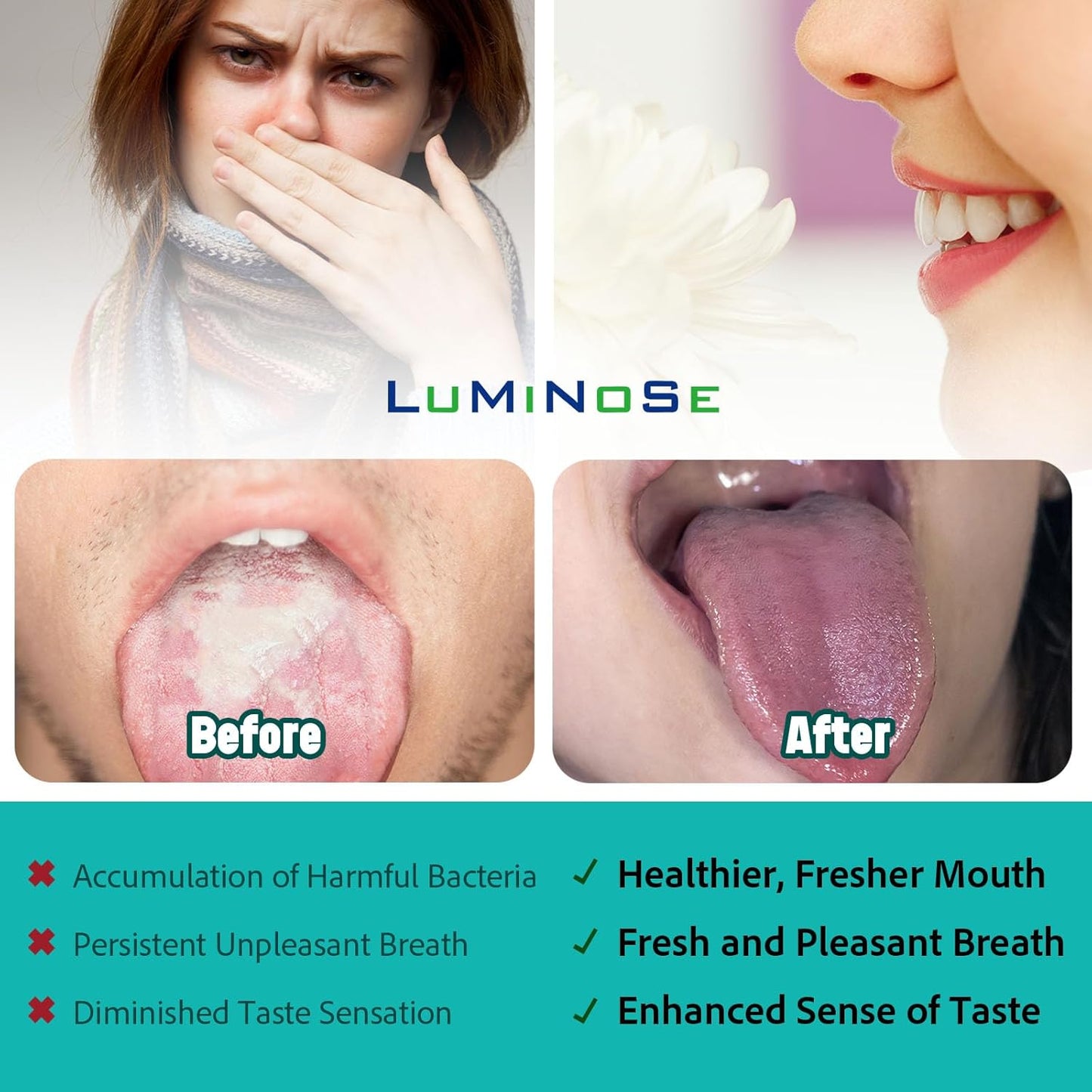 2 PCs Medical Grade Tongue Scraper by Vastmed | Stainless Steel Tongue Cleaner, Metal Tongue Scraper with Travel Bag | Tongue Scrubber for Bad Breath, Boost Oral Hygiene