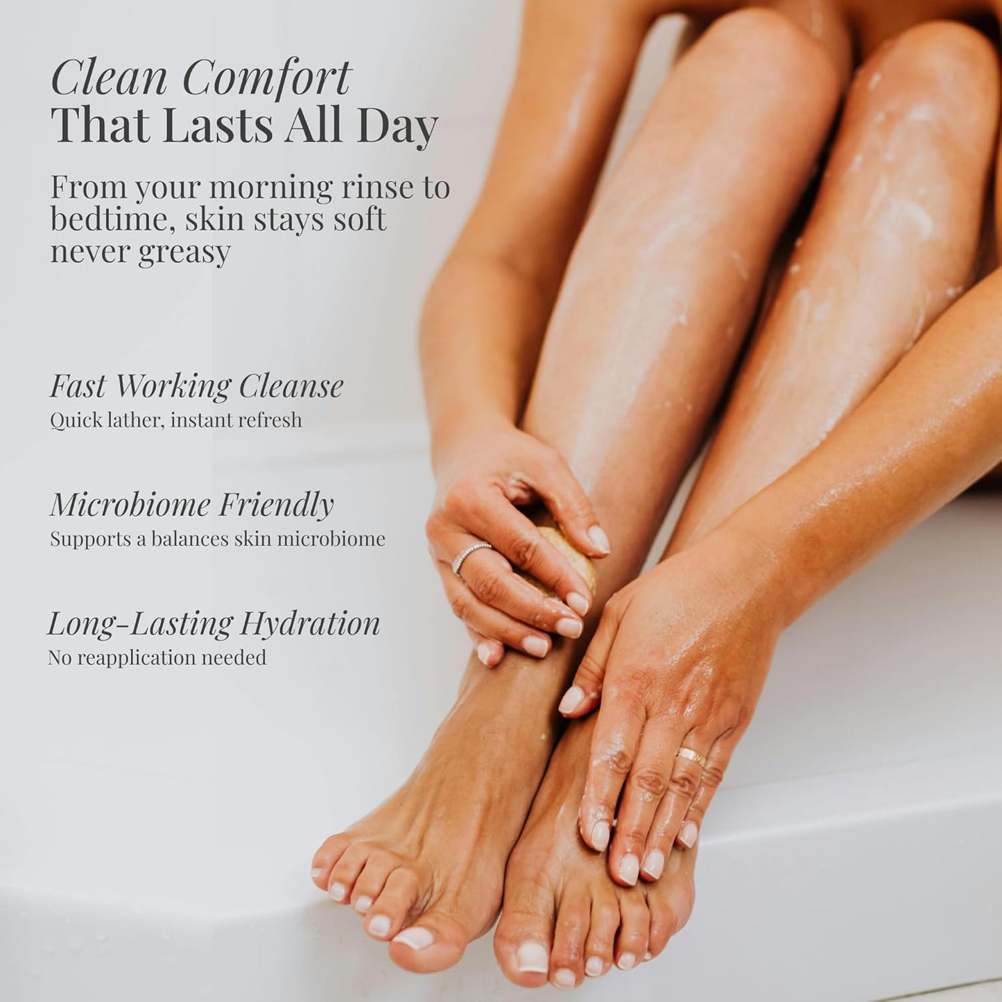 Sensitive Skin Bath & Body Wash – Fragrance-Free, Hypoallergenic & Dermatologist-Tested -Gentle, pH-Balanced Cleanser for Dry & Delicate Skin - Family-Friendly & Vegan (8 oz)