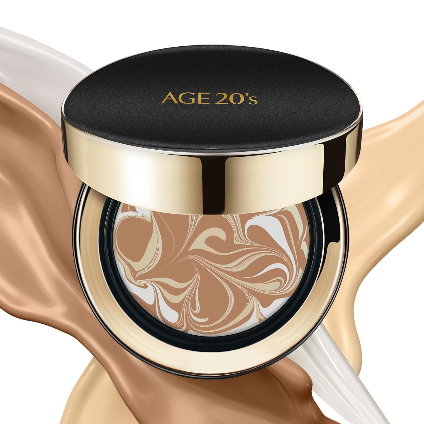 AGE20'S Signature Essence Pact SPF 50+ | Pack of 1 | 27C HONEY | Cream Foundation, Dewy Finish, Natural Coverage | Korean Cushion Foundation