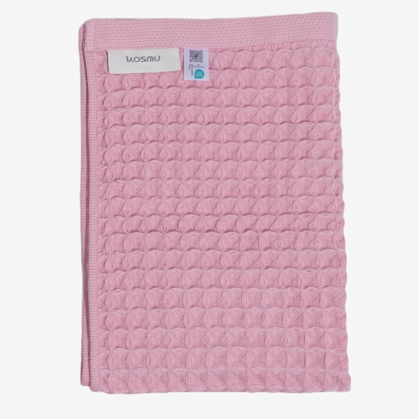 Luxury Japanese Cotton Waffle Bath Towel | Plush, Absorbent, and Quick Dry (Sakura Pink, Hand Towel, 32" x 16")