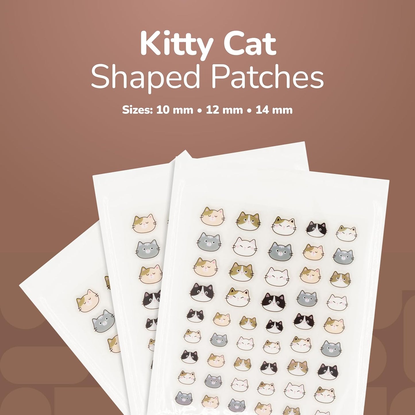 BioSwiss Pimple Patches, Kitty Cats Patch for Zits and Blemishes, Hydrocolloid Spot Stickers for Face and Skin, 100 Count