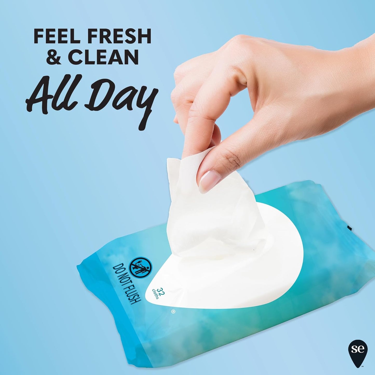 Summer's Eve Fragrance-Free Feminine Wipes, Gentle pH-Balanced Micellar Water Based Formula Helps Control Vaginal Odor, Resealable Pack, 32 Wipes