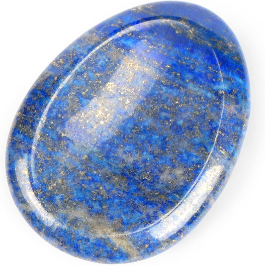 Artistone Lapis Lazuli Crystal Chakra Thumb Worry Stone Teardrop Reiki Healing Stone Pocket Palm Stones for Anxiety Stress Relief Meditation Therapy Geometry Home Decor