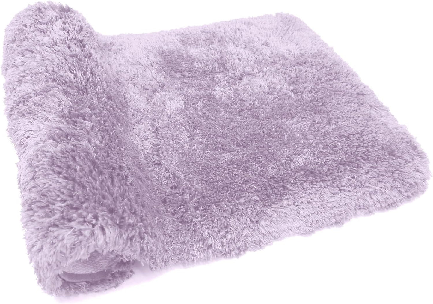 FIFU Bathroom Rugs 17" W x 24" L, Bath Mat for Bathroom, Bedroom, Laundry Room & Kitchen, Non-Slip Rubber Latex Backing, Extra Soft and Absorbent Microfiber Carpet, Machine Washable Rug, Lavender