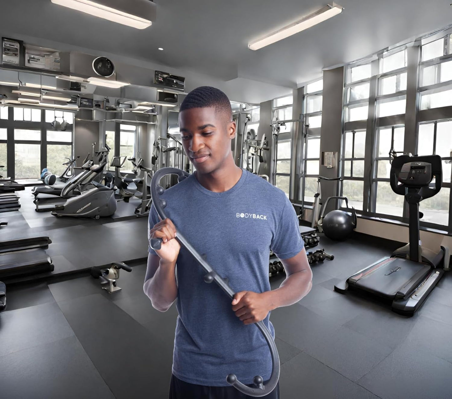 Body Back Buddy Elite Trigger Point Massage Tool, Neck and Back Massager Handheld, Manual Self Massager, Massage Cane, Muscle Knot Remover with Instructions, 2-Pack Bundle (Black)