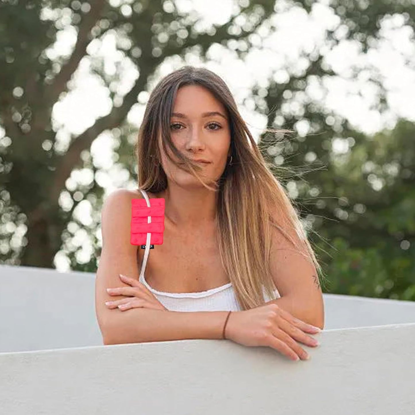 2 Pack Pacemaker Pillow for Bra, Chemo Port Pillow for Chemo Patients, Chemo Port Bra Cushion, Pacemaker Protector, Post Surgery Bra Strap Pads Heart Surgery Recovery Gift (Red)