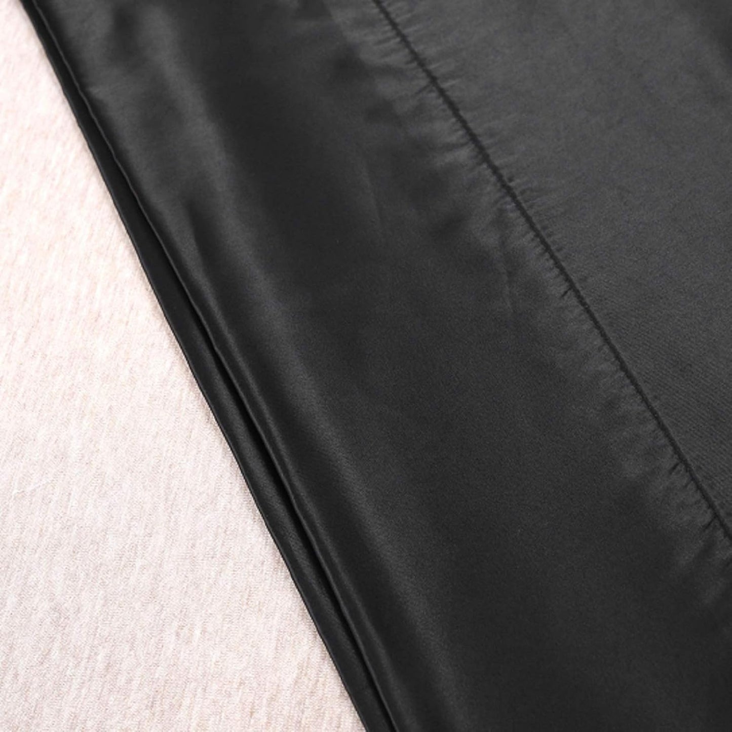 Silky Satin Toddler Pillowcases Set of 2, Super Soft Travel Pillow Covers, Small Kids Pillow Cases with Envelope Closure, 13"x 18", Black