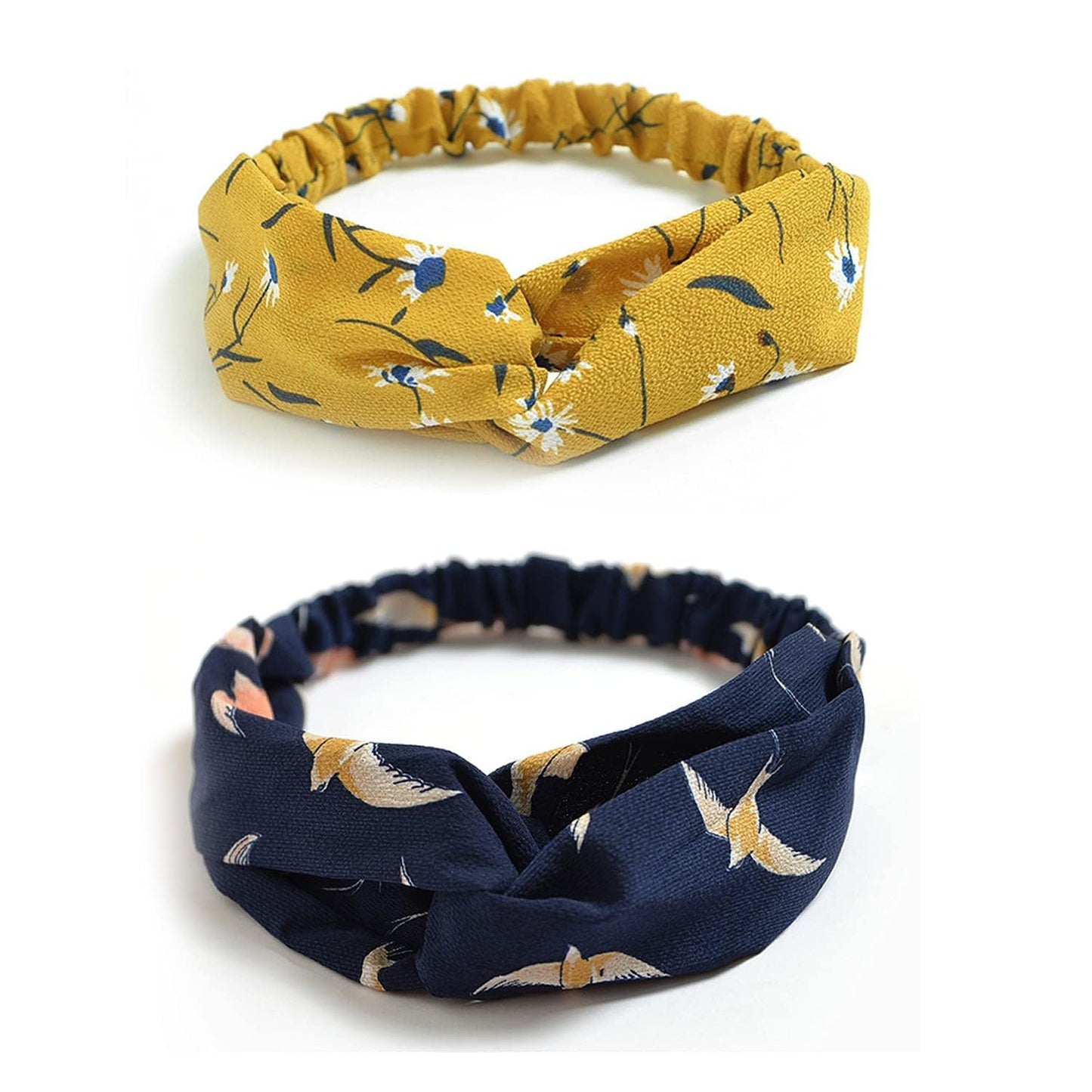 DRESHOW 10 Pack Boho Headbands for Women Girls Criss Cross Elastic Hair Band Twisted Head Wrap