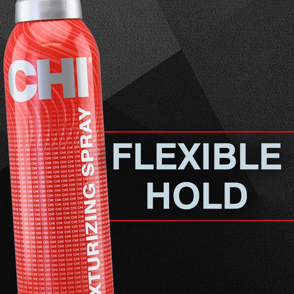 CHI Texturizing Hairspray, Volumizing Hairspray For Adding Buildable Texture & Body, Flexible Hold, Sulfate, Paraben, & Cruelty-Free, 7 Oz