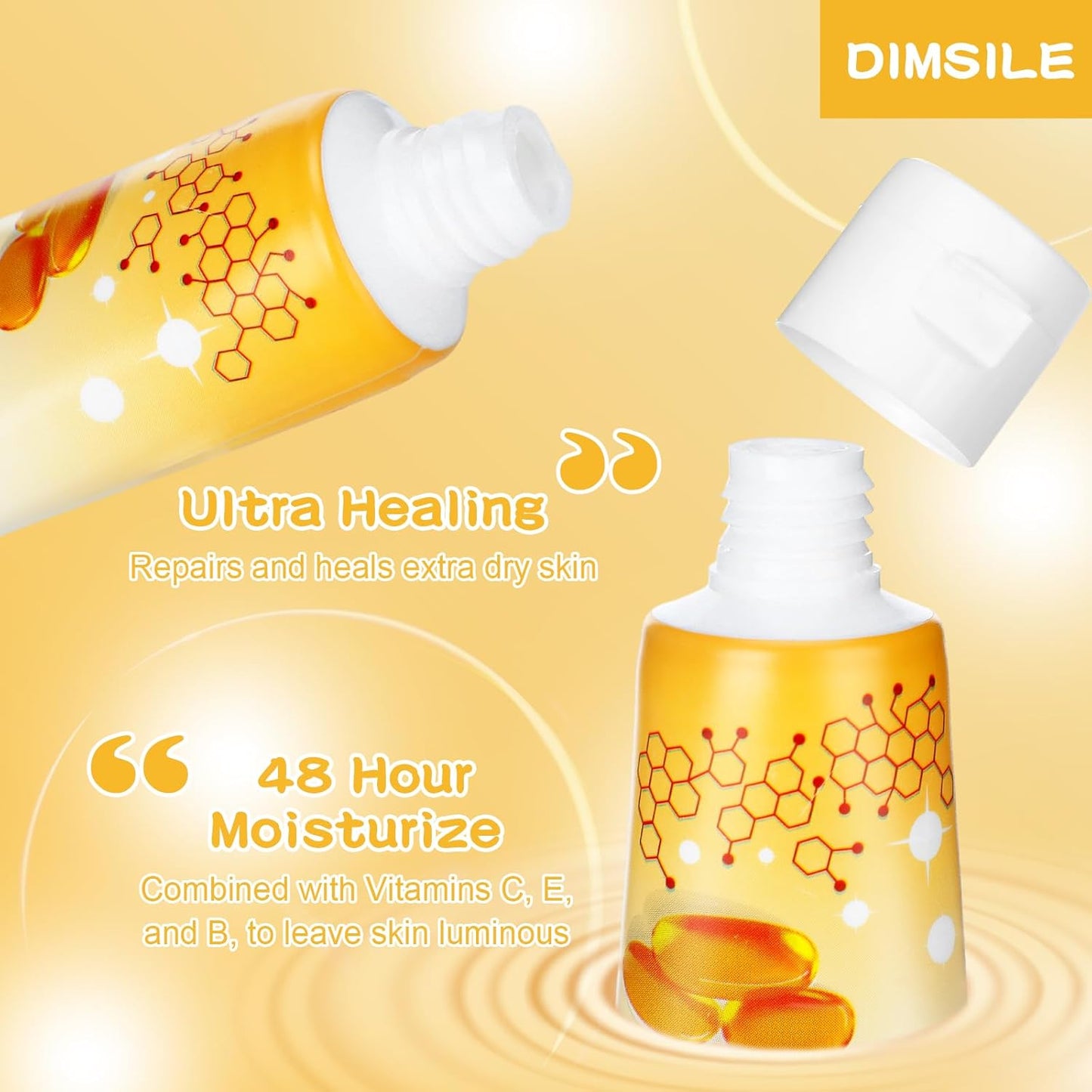 50 Pack Travel Size Body Lotion 1 Oz Dry Skin Moisturizer with Flip Cap for Extra Dry Skin, for Inns and Hotels, Airlines, Offices, Gyms and More(Natural Style)