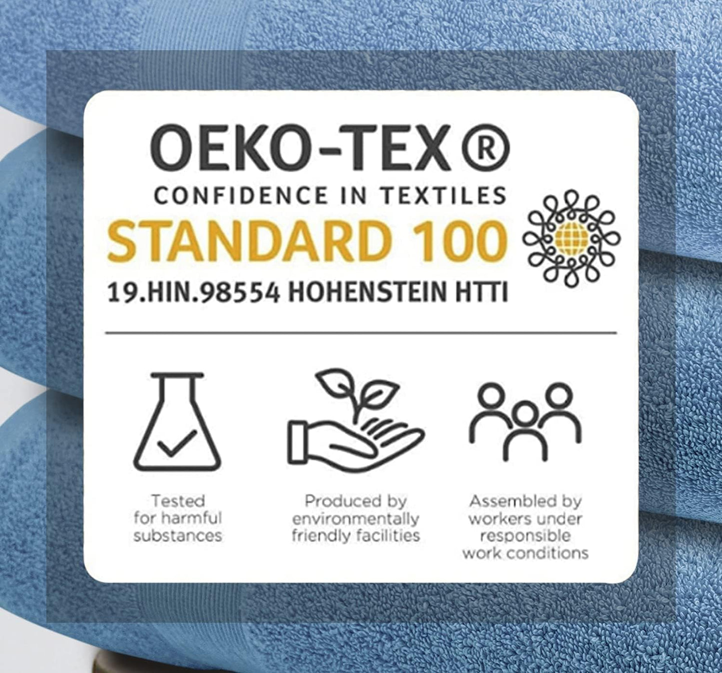 Softolle Luxury Bath Towels Set of 4 (27” x 54”) | Towels for Bathroom | Super Soft | Highly Absorbent Towels for Home, Spa, Gym (Sky Blue)