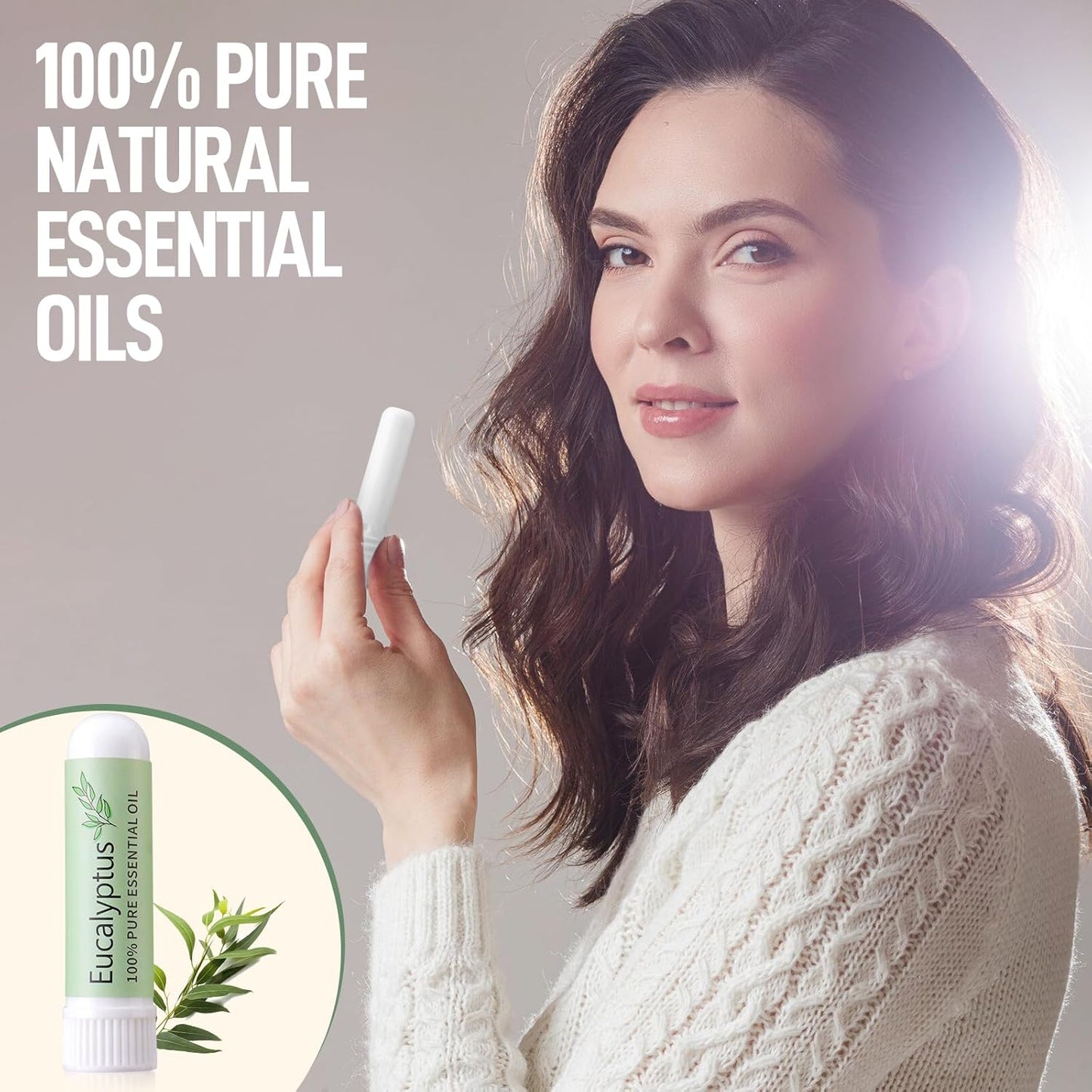 Hion Nausea Relief Inhaler-Eucalyptus, 100% Natural Essential Oils Inhalers