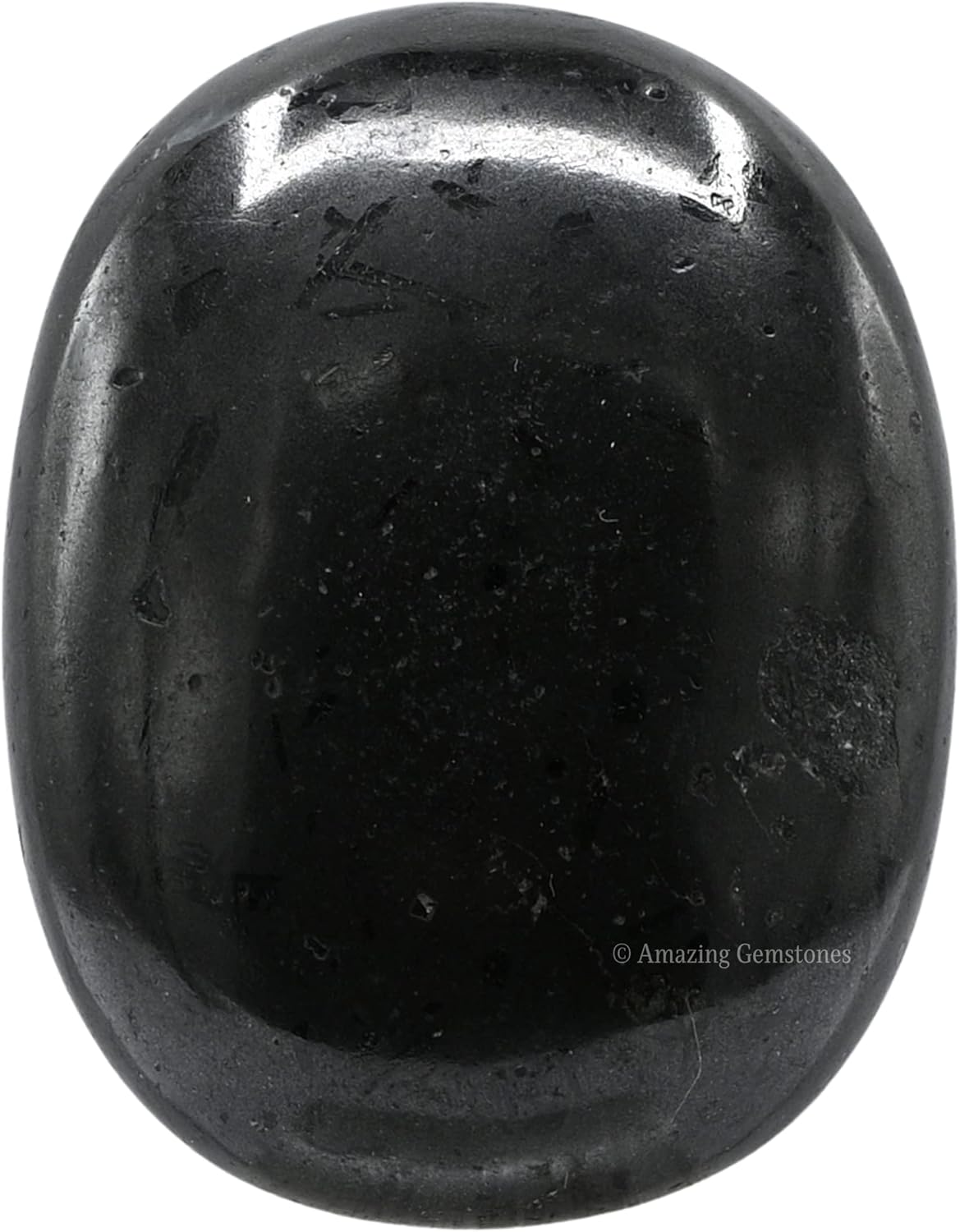Black Tourmaline Crystals and Healing Stones - Large Palm Stone Crystals Piedra - Crystal for Good Luck, Positive Energy, Meditation - Unique Stocking Stuffers and Birthday Gifts for Women, Men