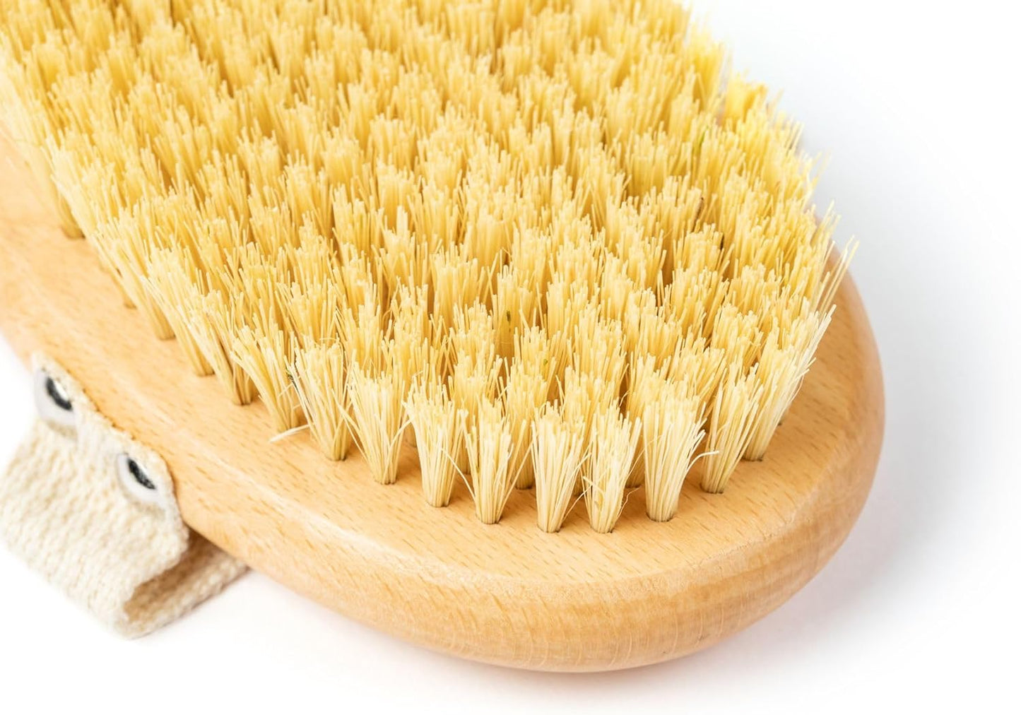 Body Brush, Natural Bristle Exfoliator for Smooth, Radiant Skin, Lymphatic Drainage, and Skin Toning Brush for Shower or Dry Brushing