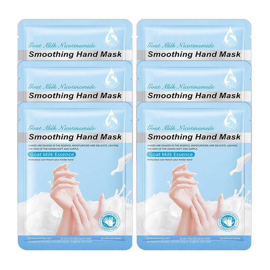 Hand Masks Moisturizing Gloves,6 Pairs Hydrating Hand Peel Masks Gift Set for Dry Cracked Hands Care,Long-lasting and Non-greasy Hand Moisturizer Gloves for Women K