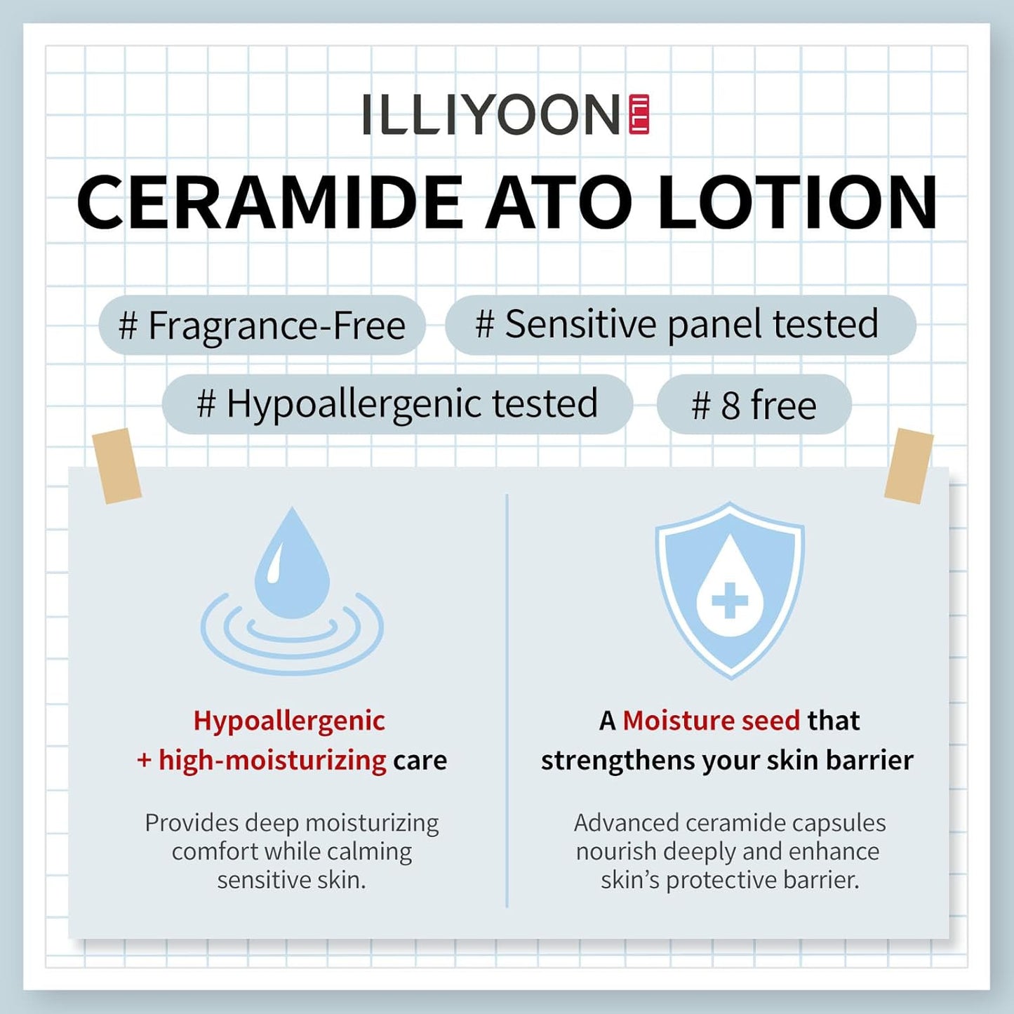 Illiyoon Ceramide Ato Lotion | Lightweight Moisturizer for Dry & Sensitive Skin, Barrier Repair for Face & Body, Mild for Babies, Vegan Certified, Korean Skin Care, 11.83 fl.oz.