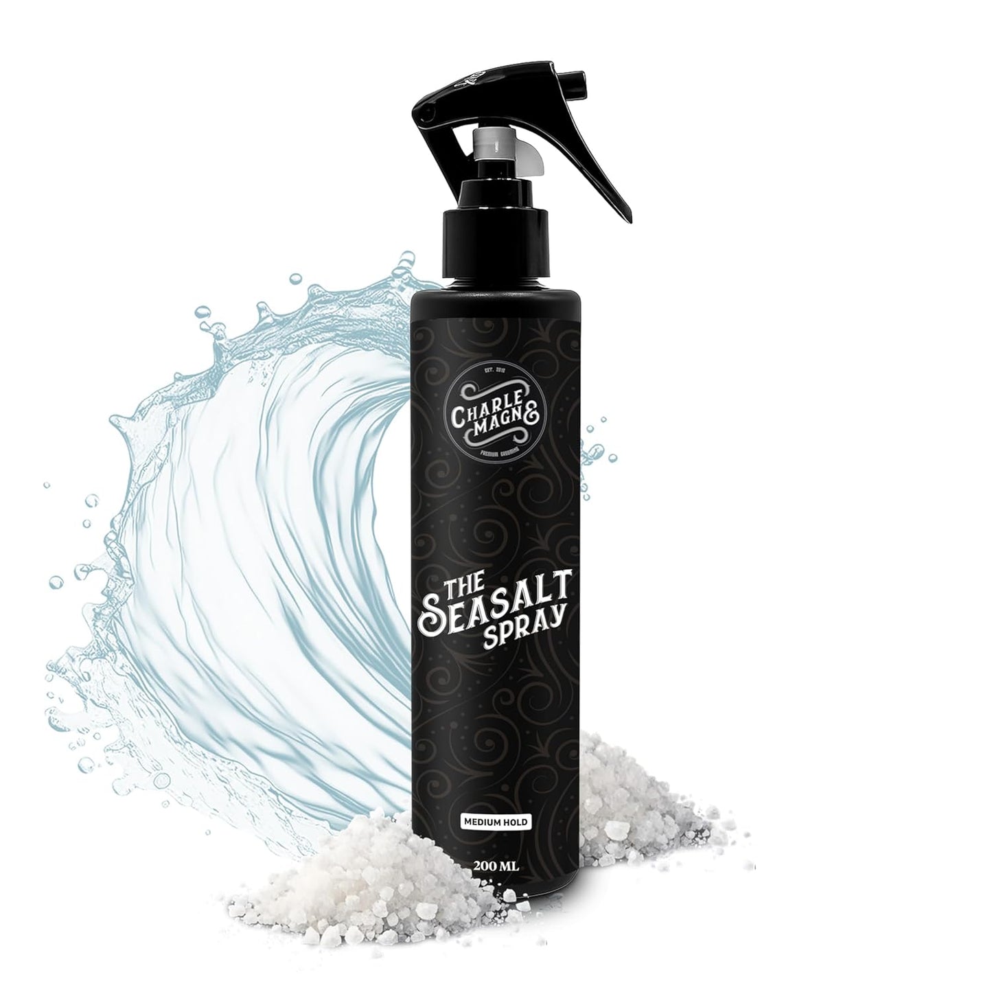 Sea Salt Spray for Men - Salt Water Texture & Volume Spray for Men’s Beach Waves & Curls with Heat Protection 200 ml - Made in Germany (6.76 Fl Oz, Medium Hold (Pack of 1))