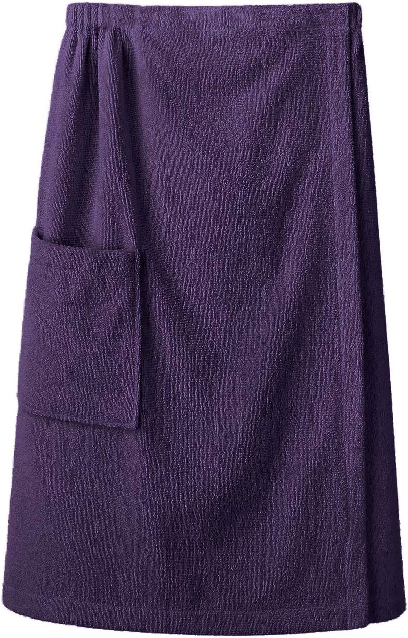 SIORO Women Bath Towel Wrap Robe, Soft Cotton Terry Spa Cloth, Plush Adjustable Closure for Shower, Travel, Pool, Gym