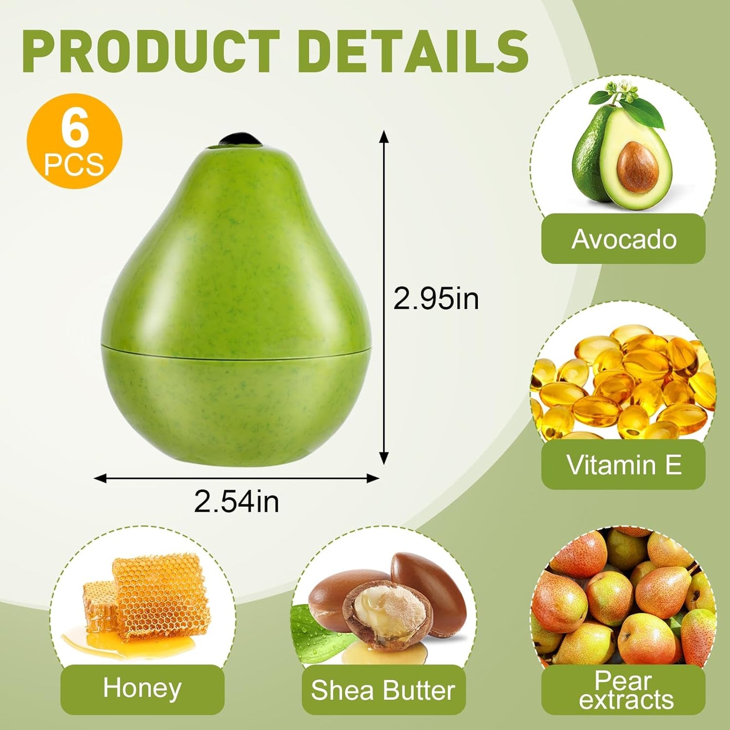 6 Pack Moisturizing Hand Cream Gifts Set, Bulk Hand Lotion for Dry Cracked Hands, Baby Shower Party Favors, Teacher Appreciation Gifts, Birthday Gifts and Bridal Shower Gifts, 1.06 Oz (Pear)