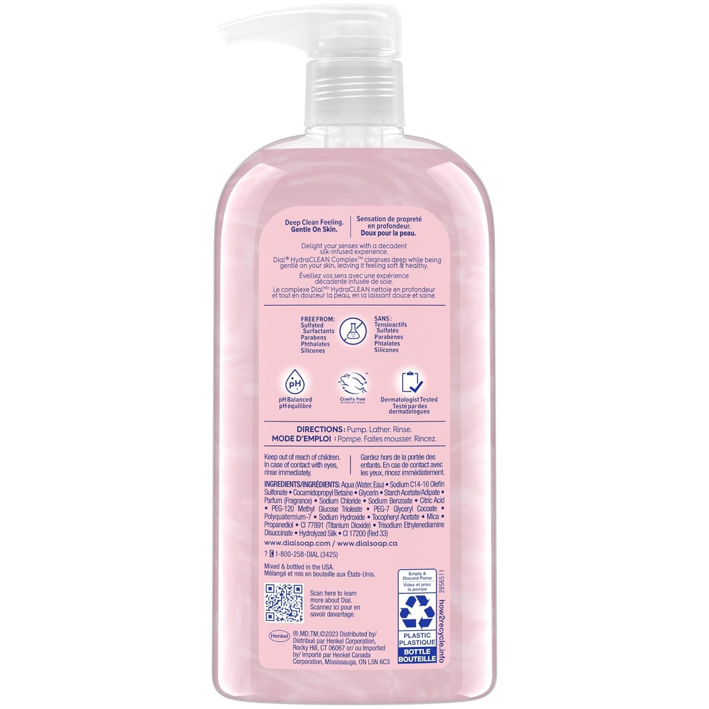 Dial Body Wash, Silk & Magnolia, 23 fl oz (Pack of 3)
