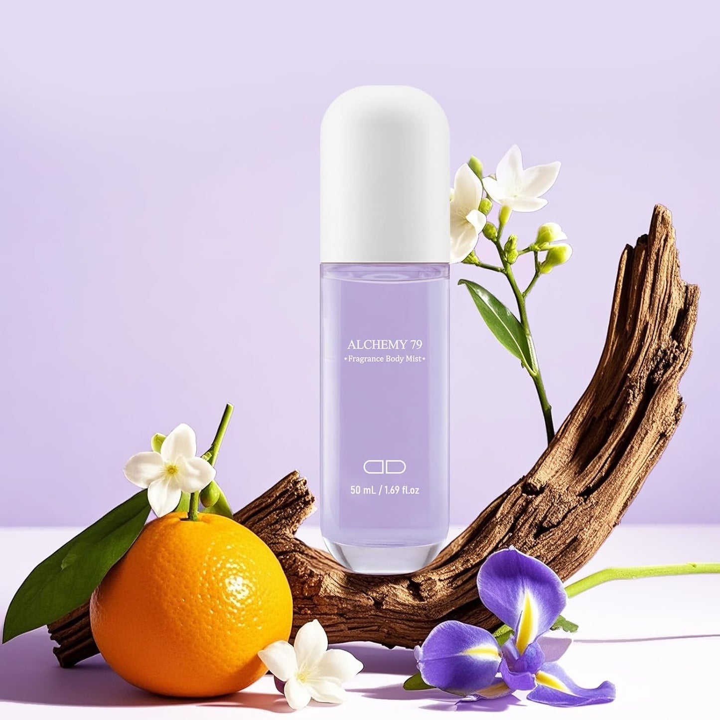 Body Mist Spray – Citrus & Floral Fragrance for Women – Daily Shower Mist & Refreshing Scent – 50ml Travel Size (ALCHEMY 79)