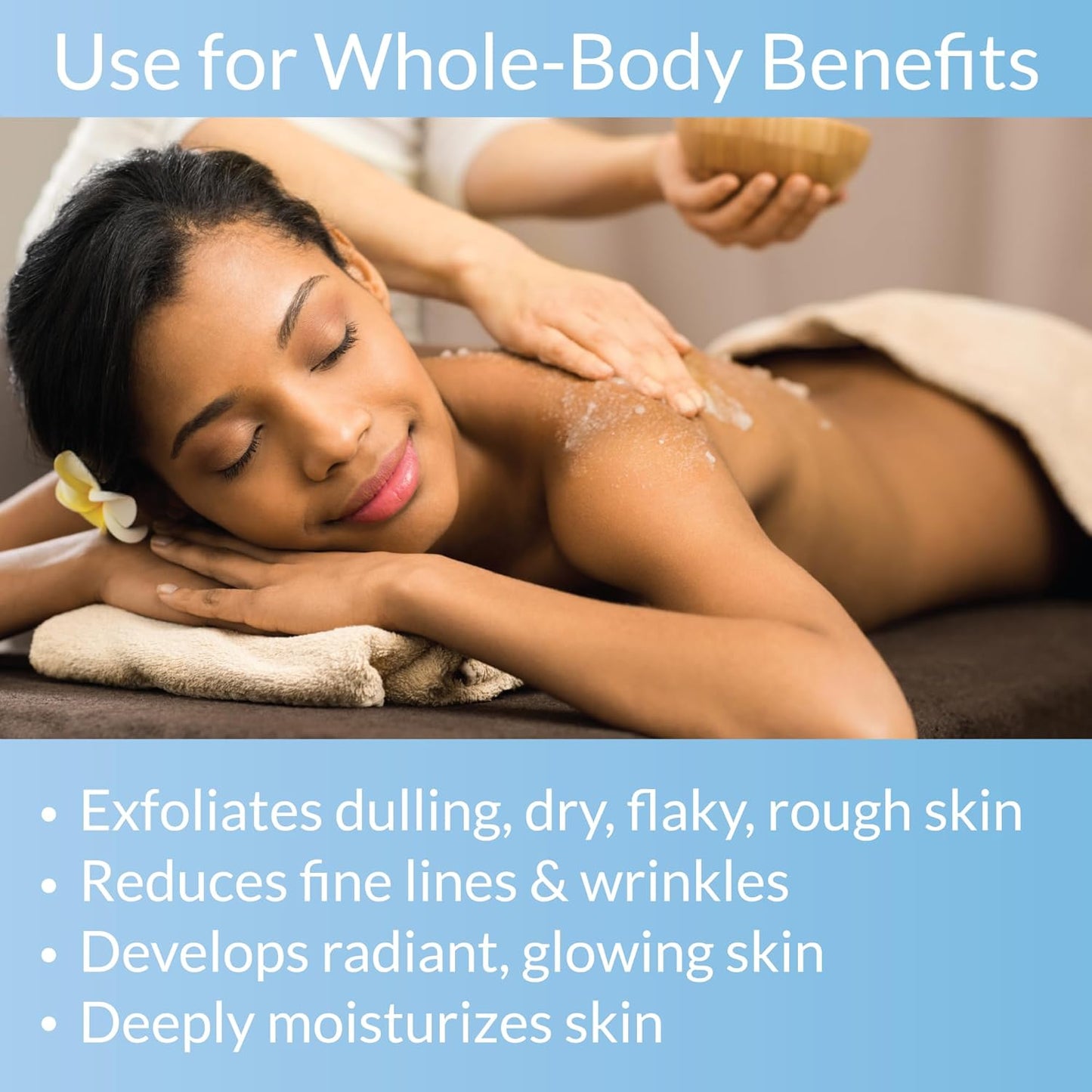 Organic Fiji Whole Body Scrub - Infused with Coconut Oil, Exfoliating Sugar Scrub for Smooth and Soft Skin, Exfoliates & Restores Skin's Natural Biosphere, Fragrance Free 20 oz