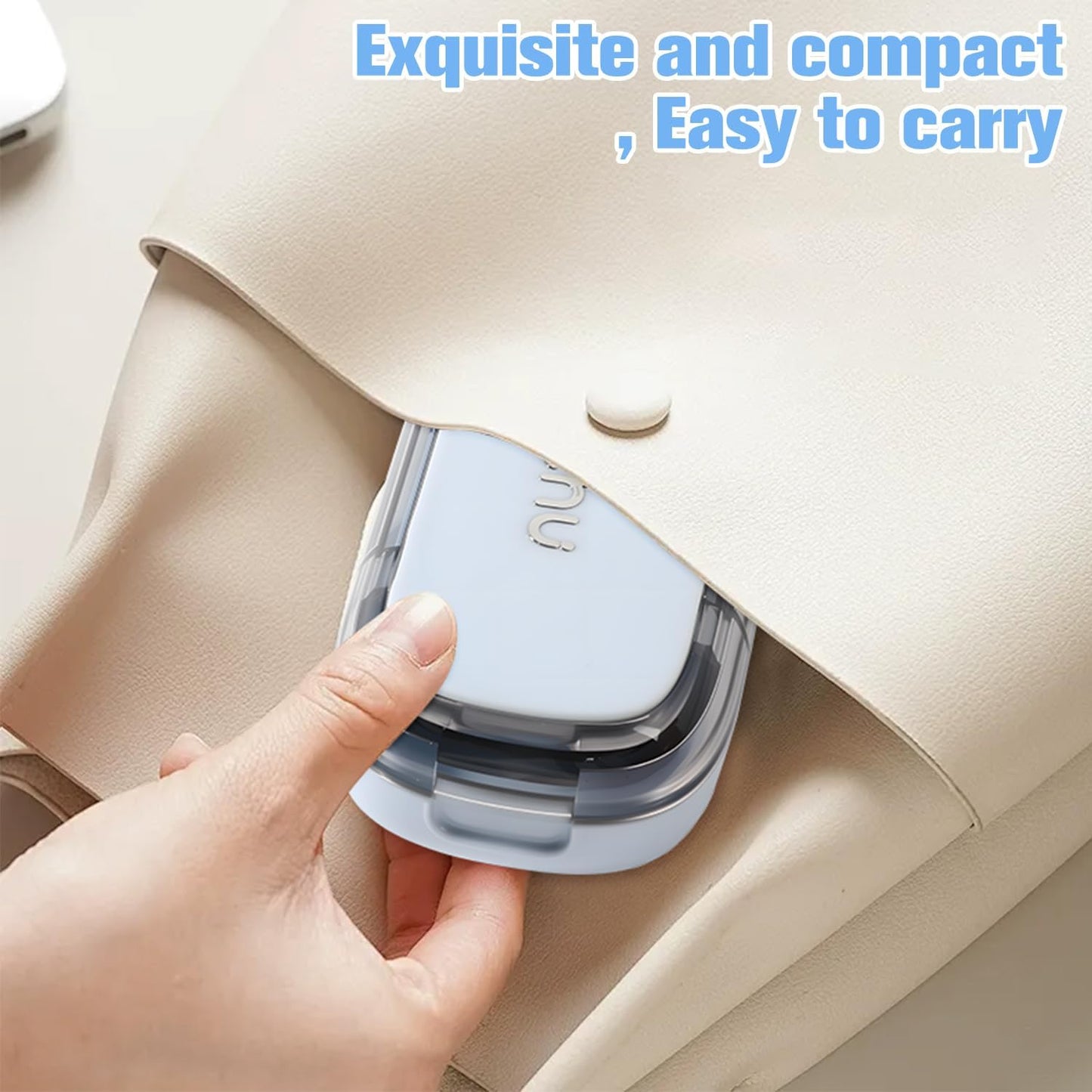 Pill Cutter Splitter for Small and Tiny,Echu Pill Cutter,1/2 & 1/4 Adjustable Pills Splitter with Centering Device for Cutting Multiple Pills,Easy to Use (White)