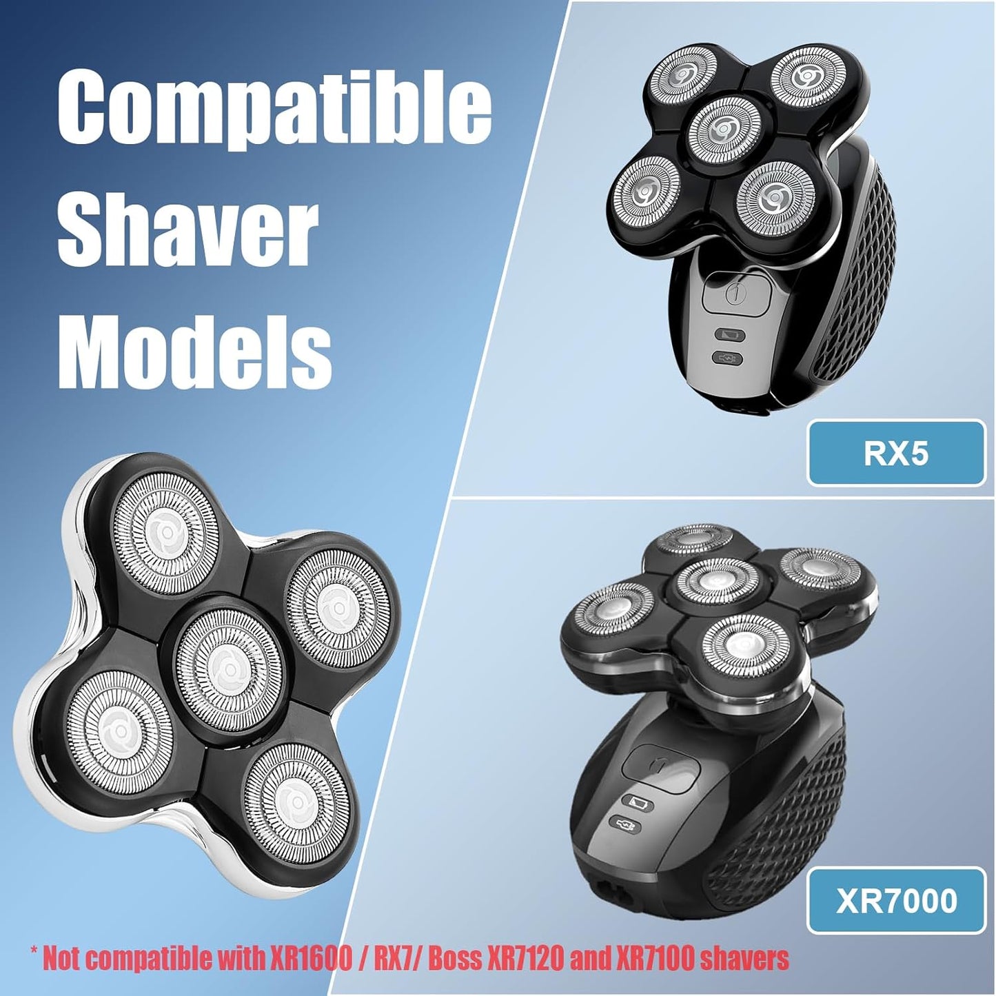 Shaver Replacment Heads Compatible with Remington Balder Pro XR7000 Head Shaver (1 Pack)