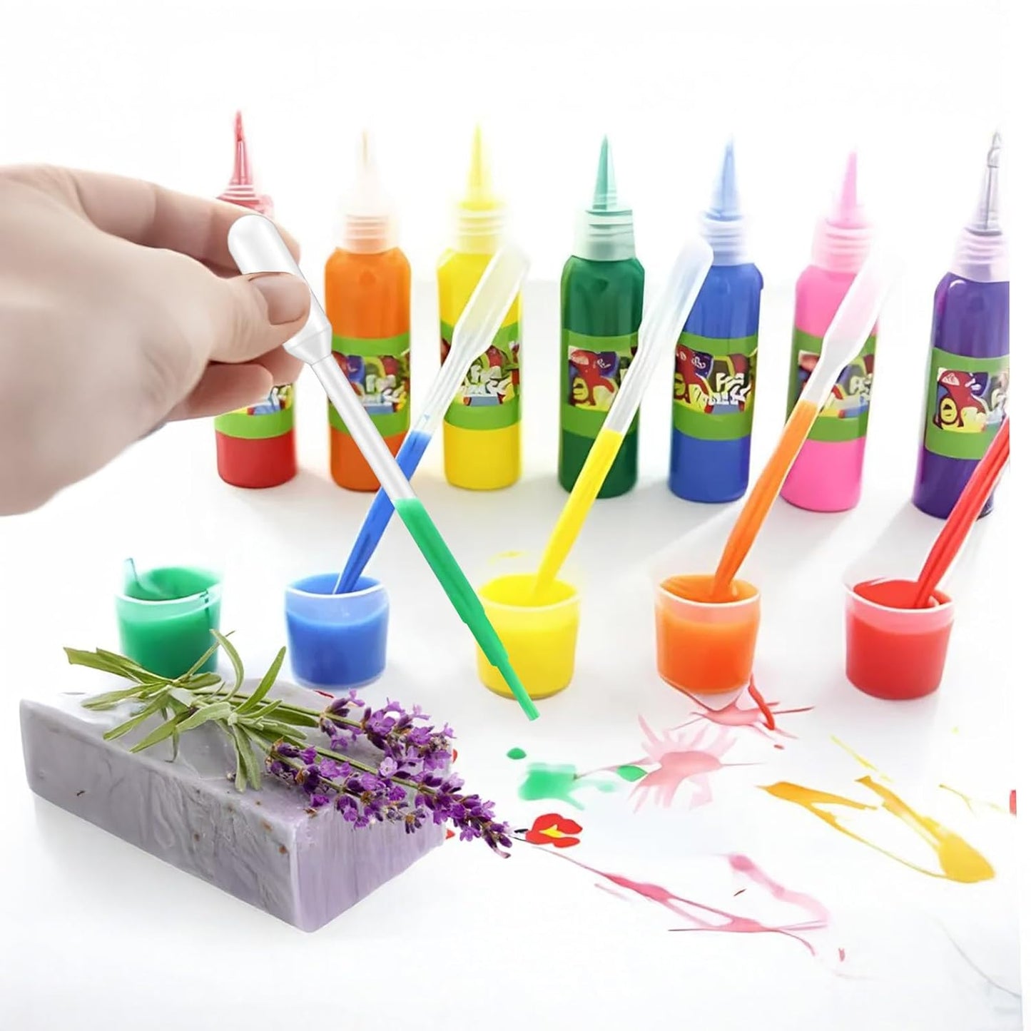 G2PLUS Disposable Plastic Dropper – 25pcs Transfer Pipettes, 5ml Graduated Dropper for Essential Oils, Lab Use, DIY Crafts