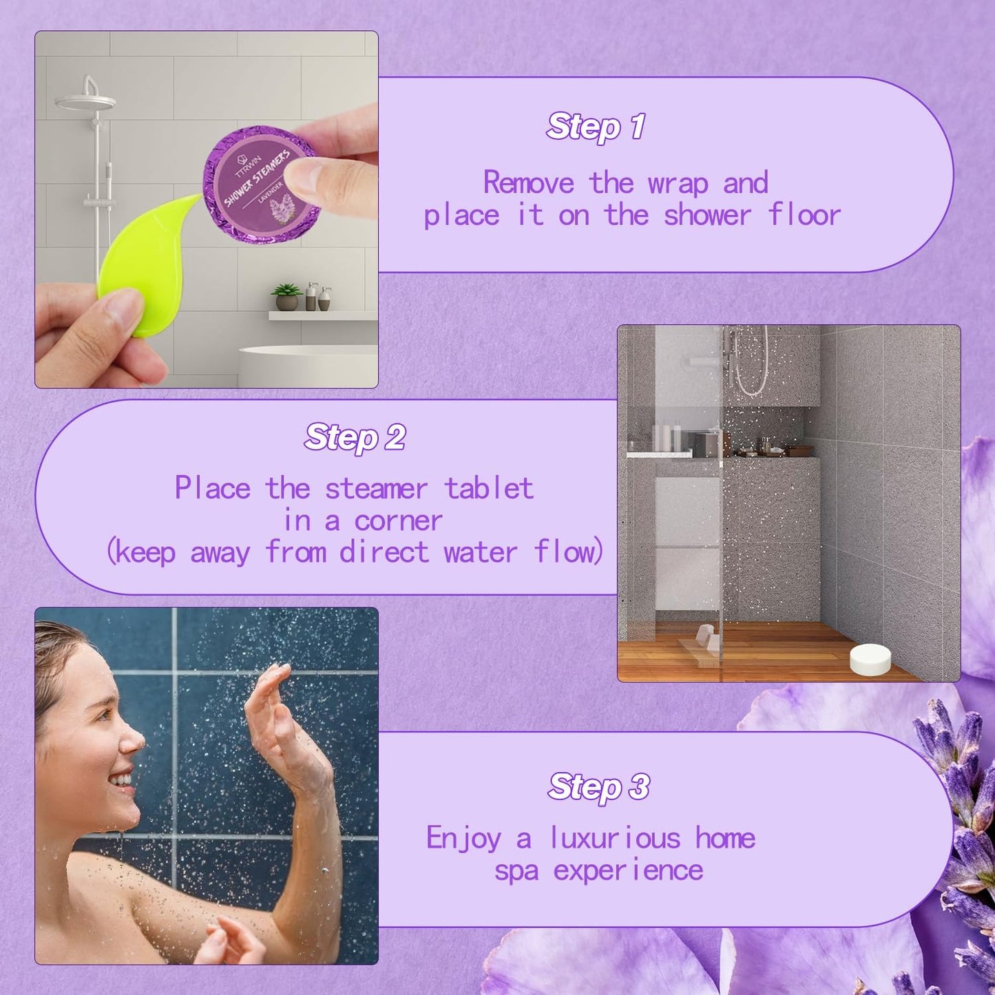 Shower Steamers Aromatherapy 24 Pack Shower Bombs with Natural Essential Oils, Home SPA Stress Relief Christmas Stocking Stuffers Birthday Gifts for Women Mom Men Self Care Relaxation