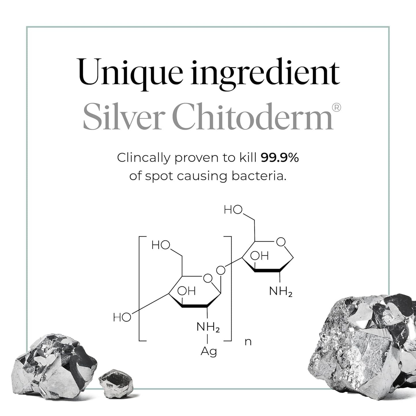 47 Skin Hydrating Face Serum for Clearing Acne and Scars, Anti-Blemish & Scar Repair Serum Skincare Treatment with Silver Chitoderm Smooth Skin Moisturiser Serum for All Skin Types (1.69 oz)