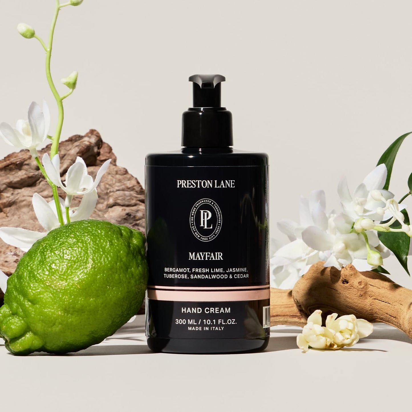 Preston Lane The Hand Cream, Non-Greasy Moisturizer, Nourishing, Essential Oils & Hyaluronic Acid