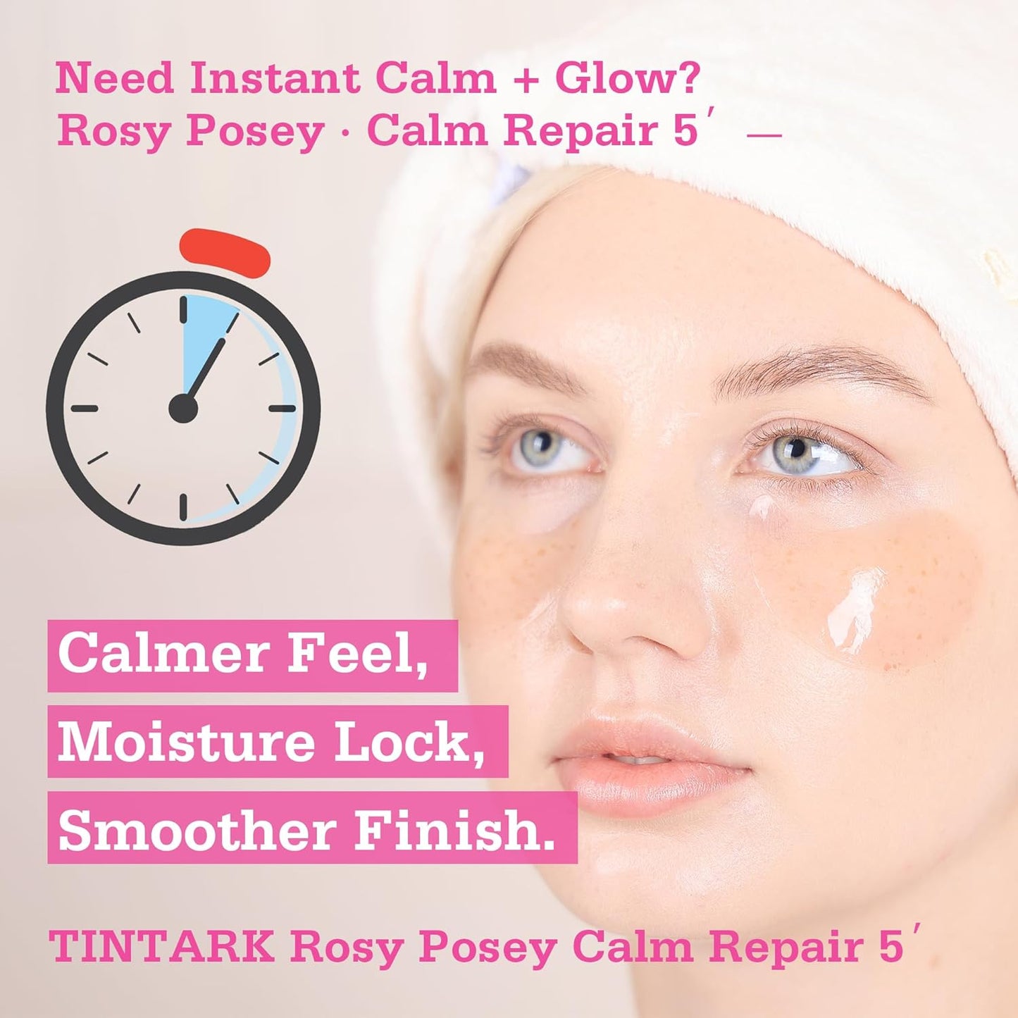 Rosy Posey Calm Repair 5′ Hydrogel Under-Eye Patches, 28 Pairs — 5-Minute Soothing, Deep Hydration & Glow — Natural Rose Note · Ophthalmologist Tested