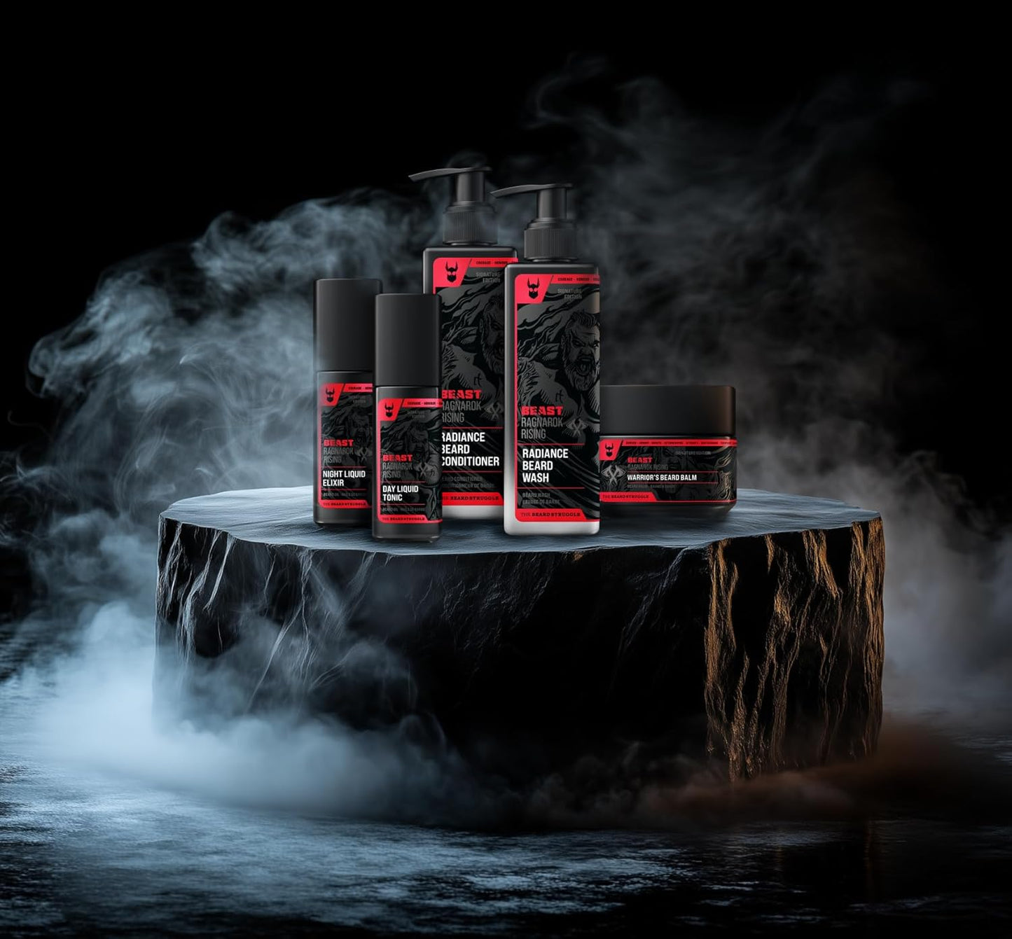 The Beard Struggle The Beast Line Beard Oil for Men Ragnarok Rising Eddie Hall Beast Line - Signature Edition - Day Liquid Tonic Beard Growth Oil - Beast Collection 1 fl oz