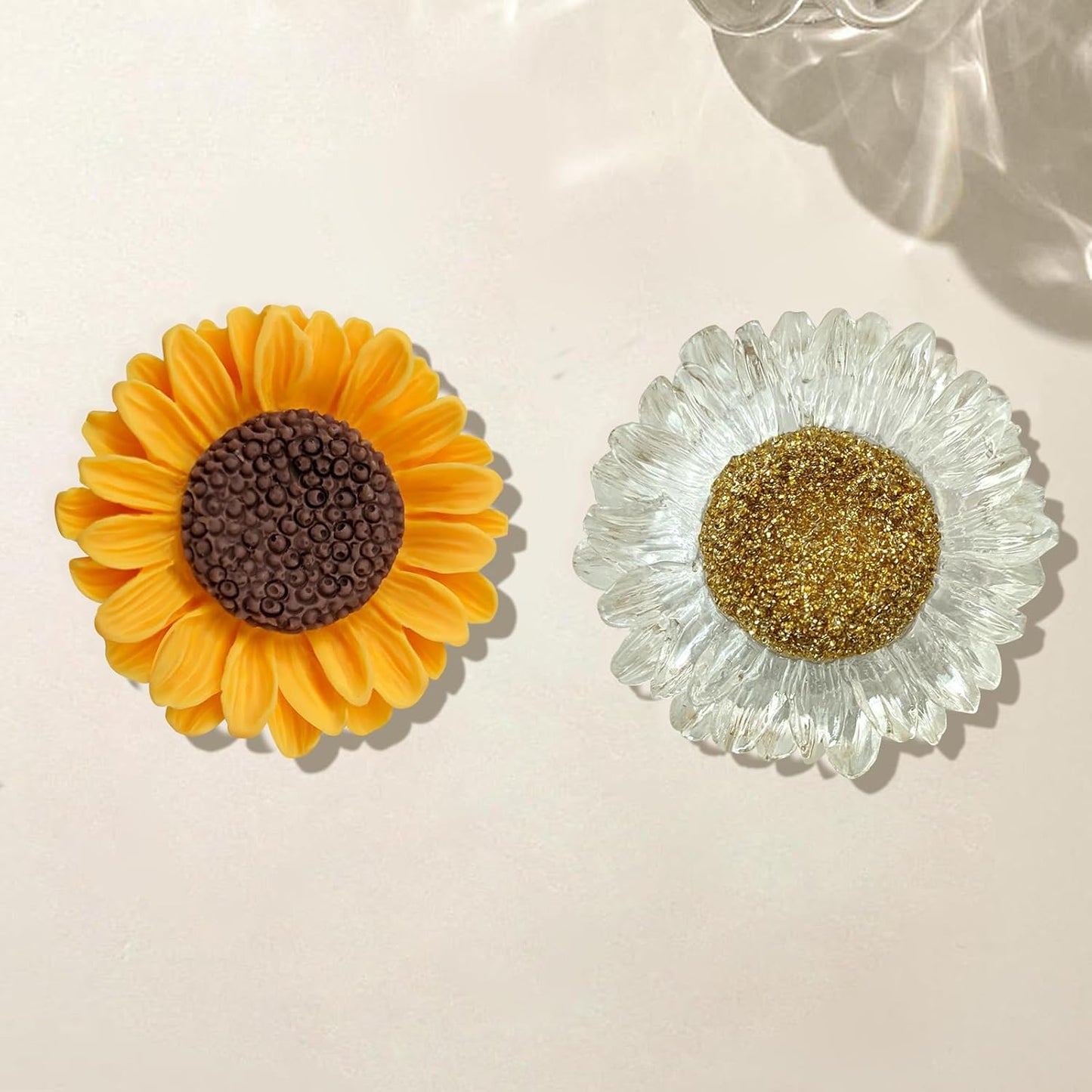 Cute Sunflower Shape Collapsible Expandable Cellphone Stand Multi Functional Mobile Phone Grip & Kicktand