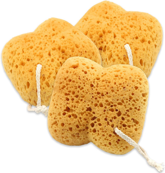 3Pcs Bath Sponges,Larger Shower Sponges for Women Men, Exfoliating Body Sponge Dense Foam for Gentle & Deep Cleansing, Ultra-Soft for Sensitive Dry Skin