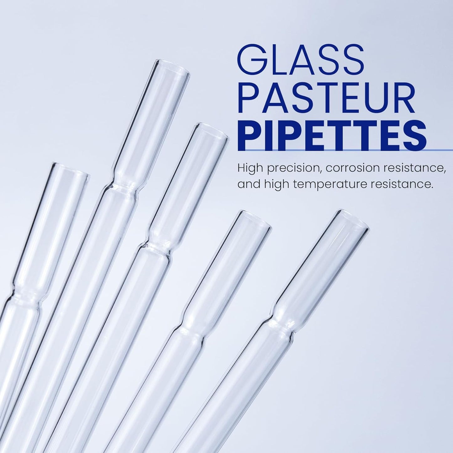 ALWSCI Borosilicate Glass Pasteur Pipette,Convenient pipetting,Essential Oils,Sample Handling,250pcs