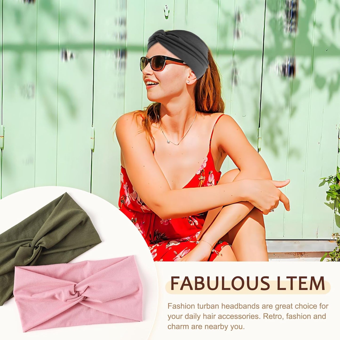 12-Pack Wide Stretch Headbands for Women - Non-Slip Extra Wide Turban Hair Bands for Workout, African Style, Sports & Daily Use (Breathable, All-Day Comfort) Color1 (Color2)