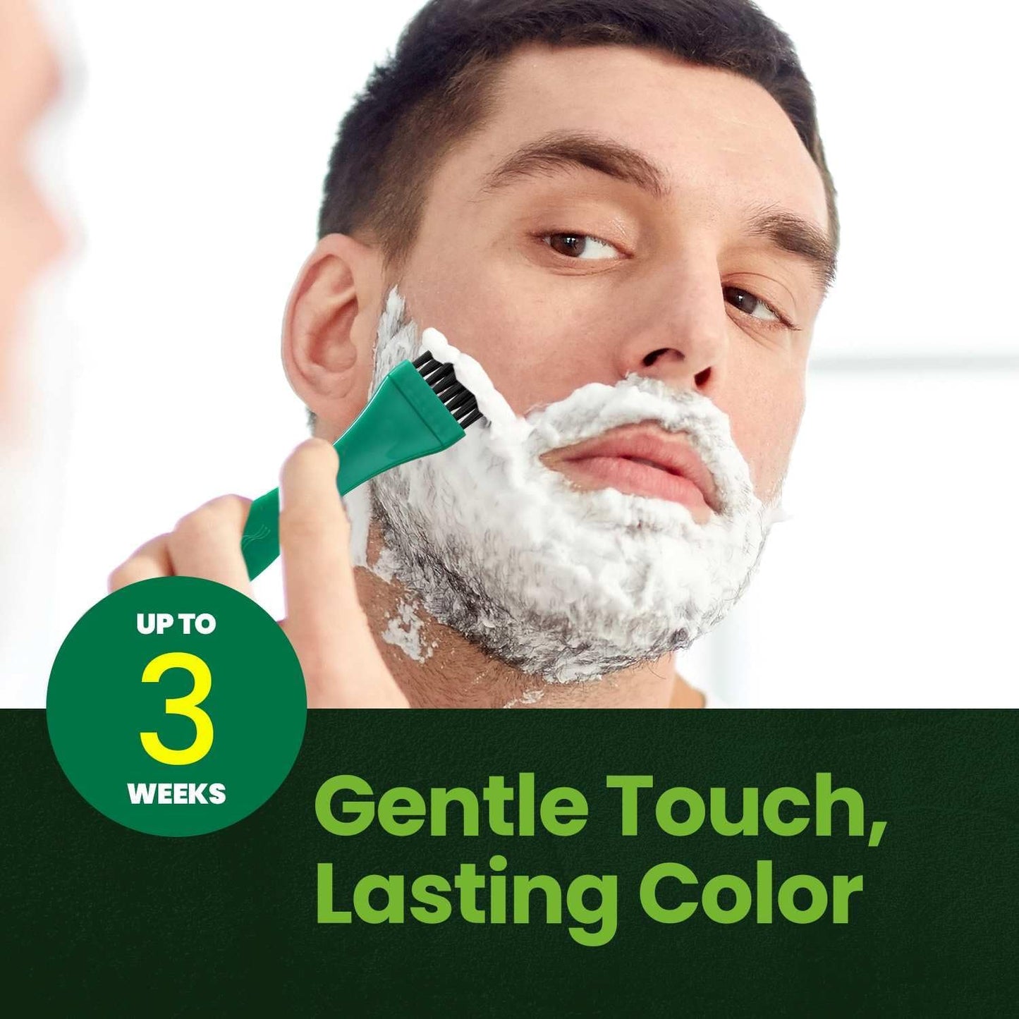 Herb For Men Mustache & Beard Dye (Deep Brown, 3 Pack), PPD-Free Ammonia-Free Hypoallergenic Beard Dye Vegan with Natural Ingredients, Odorless, Gentle for Sensitive Skin, No Skin Irritation