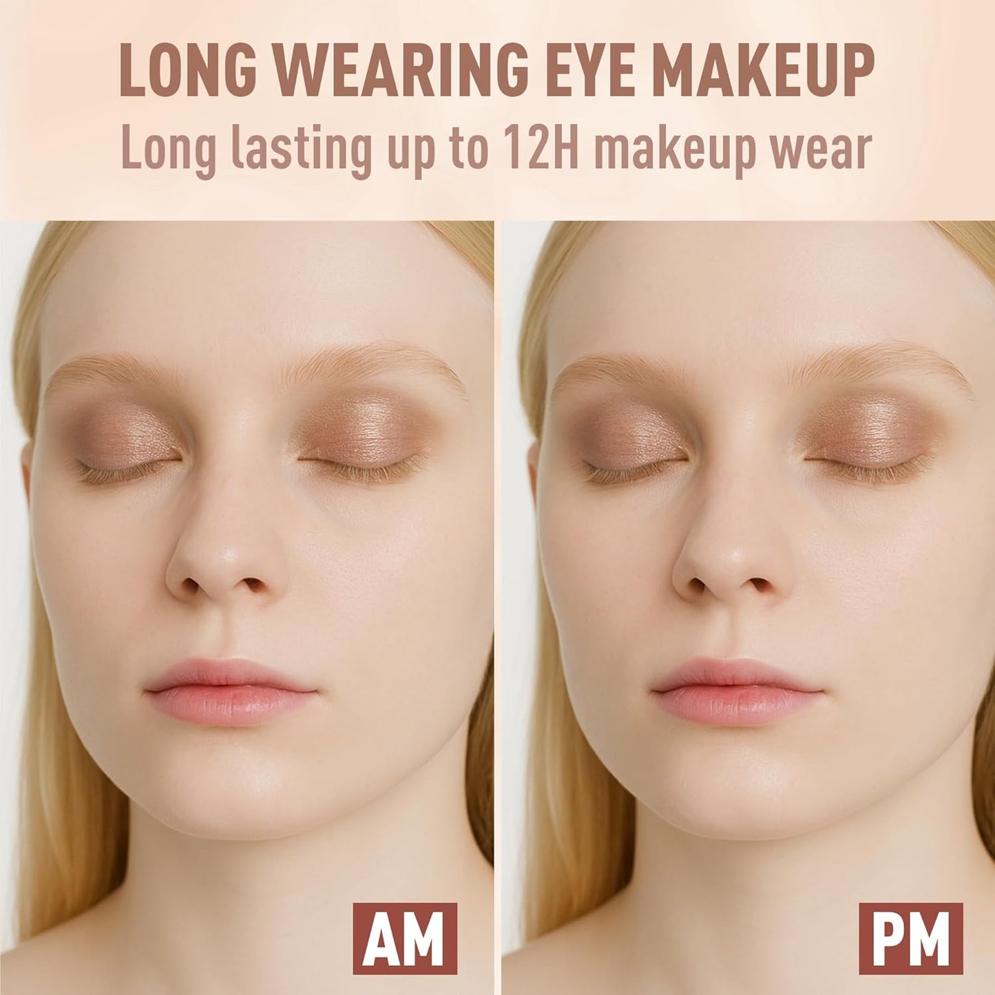 FV Cream Shimmer Eyeshadow Stick，Long Lasting & Waterproof, Multi-Use & High Pigment Eyeshadow Makeup Stick, Champagne Shimmer