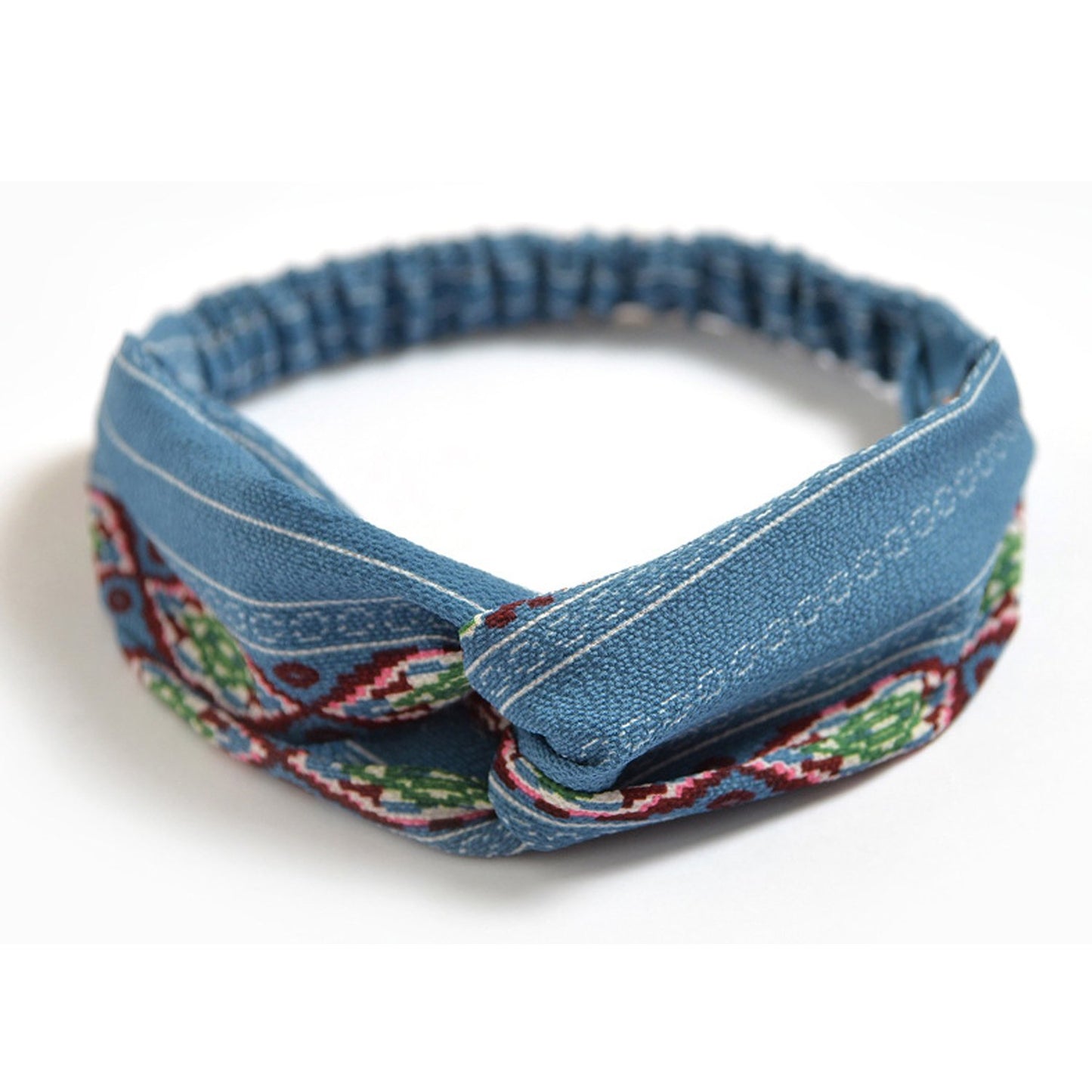 DRESHOW 10 Pack Boho Headbands for Women Vintage Cross Elastic Head Wrap Hair Accessories