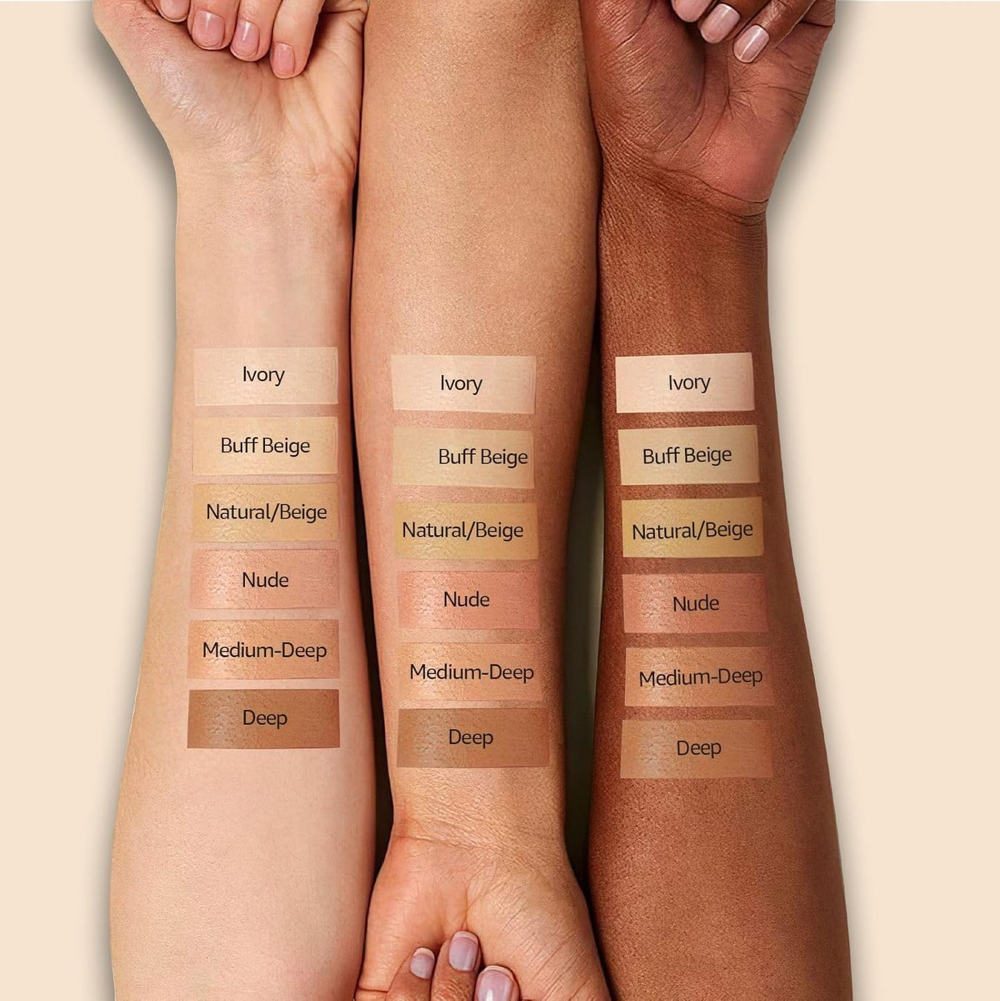 Mushroom Head Air Cushion CC Cream - BB Cream Face Makeup Foundation for Mature Skin Moisturizing Concealer Brighten Long-Lasting, Even Skin Tone for All Skin Types, Ivory Color