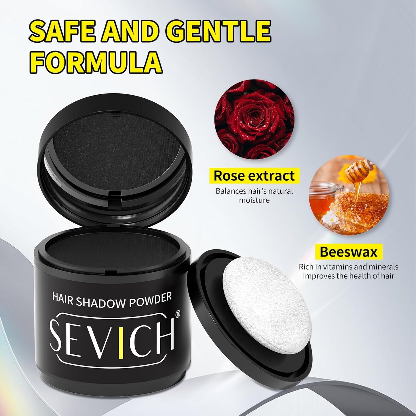 Sevich Hairline Powder 10g 2-Pack with Brush, Instantly Conceals Hair Loss & Thinning, 48H Waterproof Root Touch Up Powder, Natural Hair Shadow Toppers for Women & Men, 2 Box = 5 Boxes,Light Brown