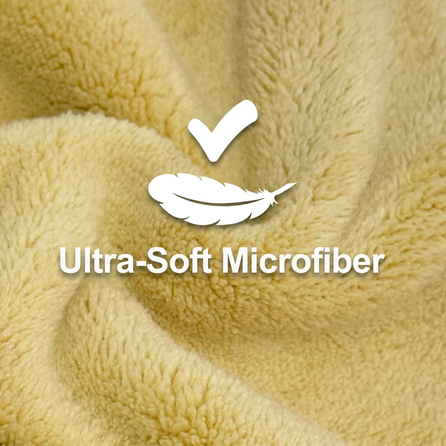 Jseng 3Packs Microfiber Hair Towel for Women - Quick-Drying, Super Absorbent Hair Wrap with Bow Design, Soft Hair Towel Turban for Curly Long Wet Hair