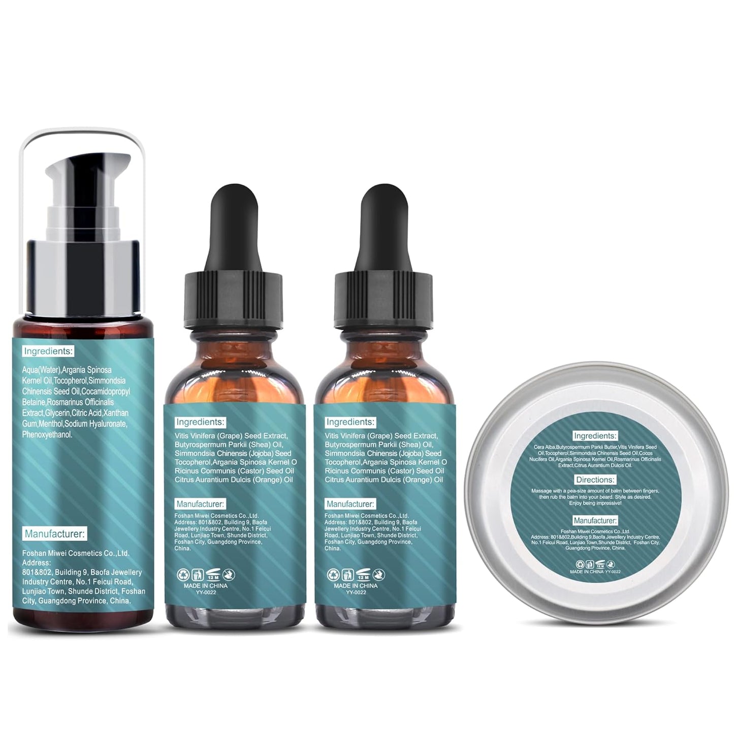 Beard Kit,Beard Grooming Kit for Men W/Straight Razor,2 PACK Beard Oil, Wash, Balm, Brush, Comb, Scissors Mens Birthday Christmas Gifts for Men Boyfriend Husband Beard Trimming Shaving Kit