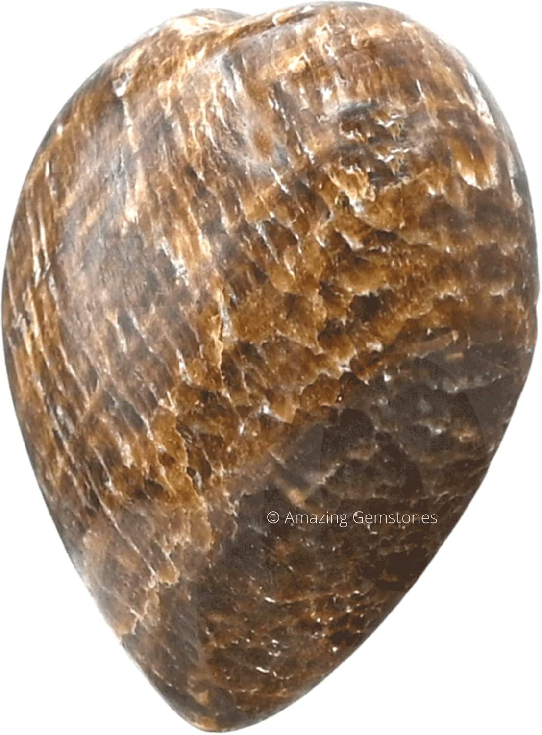 Aragonite Crystal Heart Palm Stone - Pocket Massage Worry Stone for Natural Body Chakra Balancing, Reiki Healing and Crystal Grid