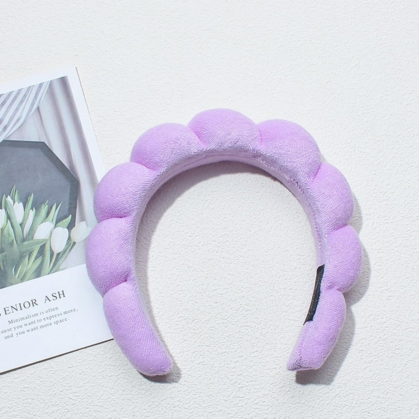 Spa Headbands for Washing Face Makeup Skin Care Headband Women Bubble Facial Beauty Headbands Puffy Shower Towel Band Hair Headband