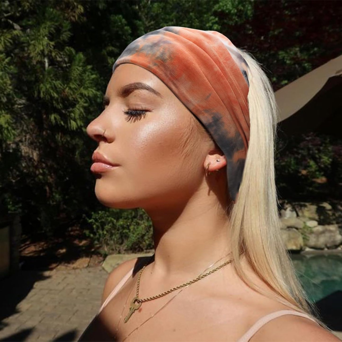 DRESHOW 4 Pack Turban Headbands for Women Wide Vintage Head Wraps Knotted Cute Hair Band Accessories