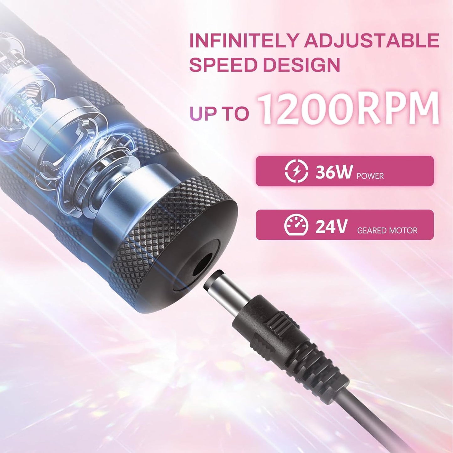 krofaue Electric Foot Callus Remover for Women - 1200rpm Electric Foot File Callus Remover with Anti-Slip Stripes, 60pcs Sandpaper Discs Adjustable Speed Foot Sander for Dead Skin Womens(Black)