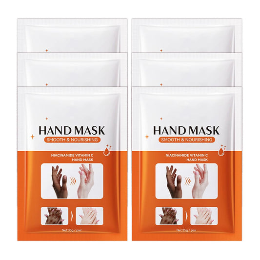 Hand Masks Moisturizing Gloves,6 Pairs Hydrating Hand Peel Masks Gift Set for Dry Cracked Hands Care,Long-lasting and Non-greasy Hand Moisturizer Gloves for Women E